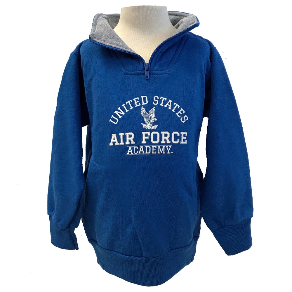US Airforce Academy Toddler Zip Neck Sweater